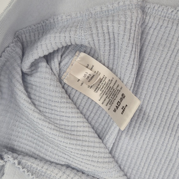 Free People Oversized Buttercup v-neck ribbed knit Thermal Top - Picture 8 of 12